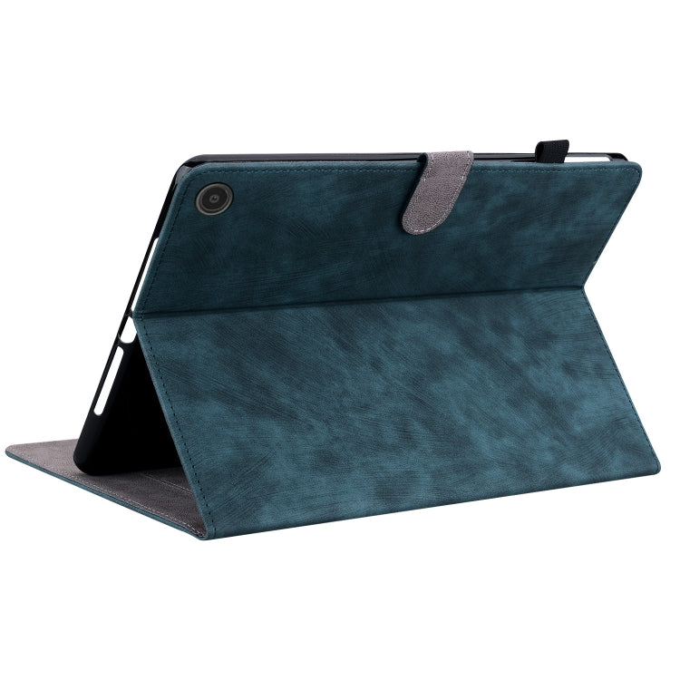 For Amazon Fire Max 11 Tiger Pattern Flip Leather Tablet Case(Dark Blue)