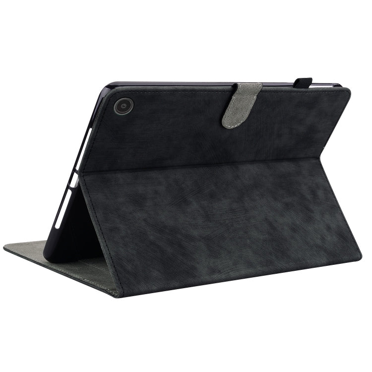 For Amazon Fire Max 11 Tiger Pattern Flip Leather Tablet Case(Black)
