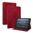 For Amazon Fire Max 11 Butterfly Flower Embossed Leather Tablet Case(Red) - Amazon by PMC TechLife | Online Shopping South Africa | PMC TechLife | Buy Now Pay Later Mobicred