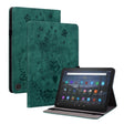 For Amazon Fire Max 11 Butterfly Rose Embossed Leather Tablet Case(Green) - Amazon by PMC TechLife | Online Shopping South Africa | PMC TechLife | Buy Now Pay Later Mobicred