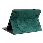 For Amazon Fire Max 11 Butterfly Rose Embossed Leather Tablet Case(Green)