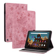 For Amazon Fire HD 10 2023 Butterfly Rose Embossed Leather Tablet Case(Pink) - Amazon by PMC TechLife | Online Shopping South Africa | PMC TechLife | Buy Now Pay Later Mobicred