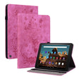 For Amazon Fire HD 10 2023 Butterfly Rose Embossed Leather Tablet Case(Rose Red) - Amazon by PMC TechLife | Online Shopping South Africa | PMC TechLife | Buy Now Pay Later Mobicred