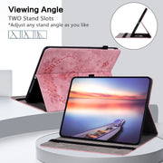 For Amazon Kindle Paperwhite 5 2024 Butterfly Rose Embossed Leather Tablet Case(Pink)