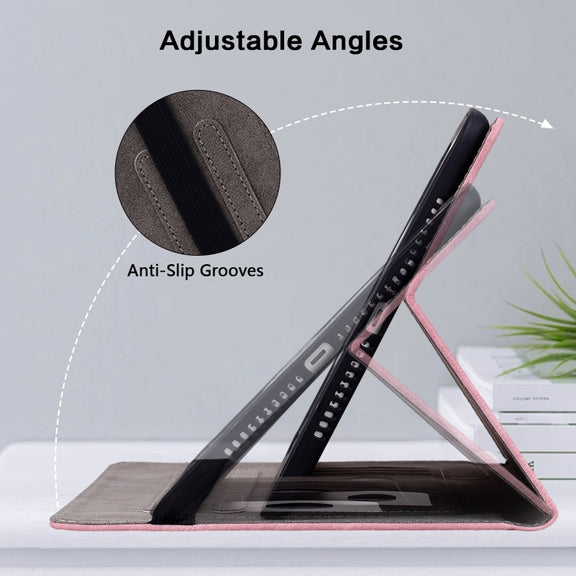 For Amazon Kindle Paperwhite 5 2024 Butterfly Rose Embossed Leather Tablet Case(Pink)