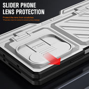 For Samsung Galaxy Z Fold4 TPU + PC Integrated All-inclusive Shockproof Phone Case with Pen(Silver)