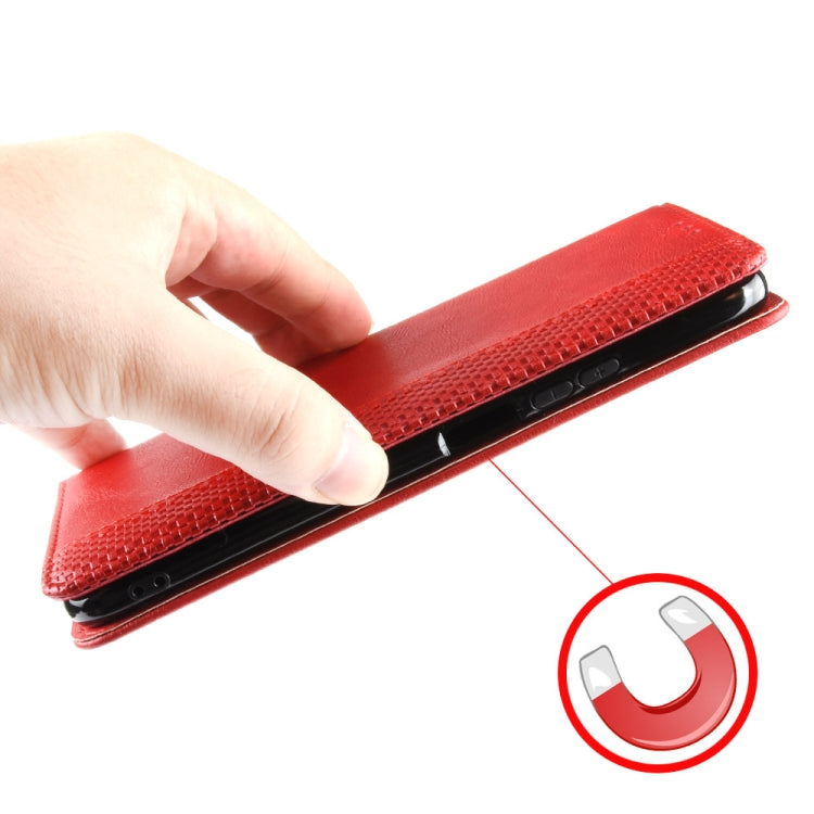 For Blackview A53 / A53 Pro Magnetic Buckle Retro Texture Leather Phone Case(Red)