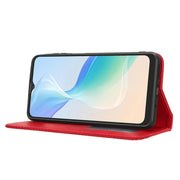 For Blackview Oscal C30 / C30 Pro Magnetic Buckle Retro Texture Leather Phone Case(Red)
