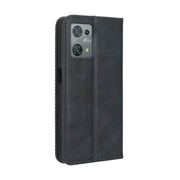 For Blackview Oscal C30 / C30 Pro Magnetic Buckle Retro Texture Leather Phone Case(Blue)