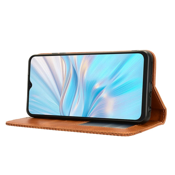 For Blackview Oscal C70 Magnetic Buckle Retro Texture Leather Phone Case(Brown)