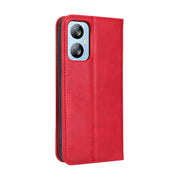For Blackview A52 / A52 Pro Magnetic Buckle Retro Texture Leather Phone Case(Red)