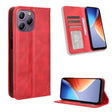 For Blackview A96 Magnetic Buckle Retro Texture Leather Phone Case(Red) - More Brand by PMC TechLife | Online Shopping South Africa | PMC TechLife