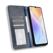 For Ulefone Note 20 Pro Magnetic Buckle Retro Texture Leather Phone Case(Blue)