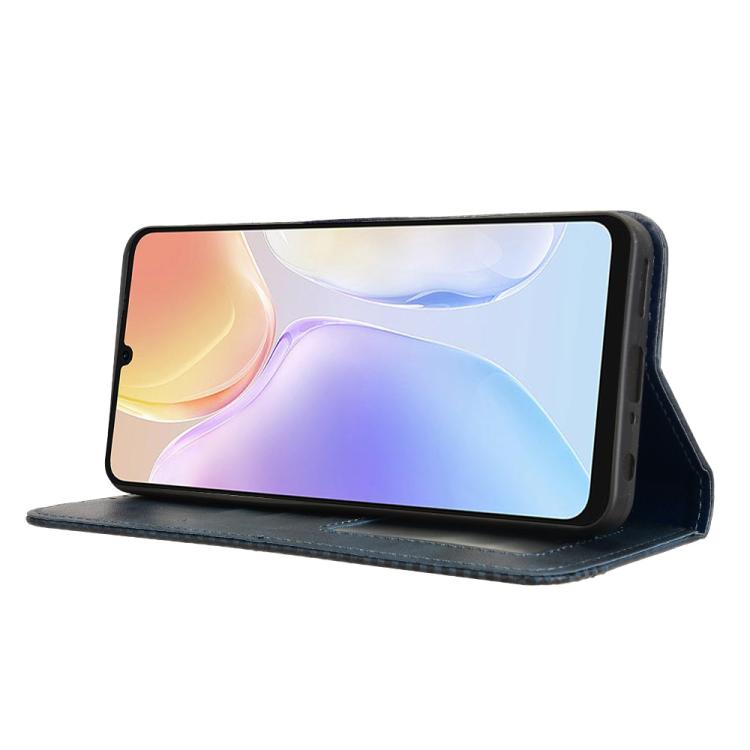 For Ulefone Note 20 Pro Magnetic Buckle Retro Texture Leather Phone Case(Blue)
