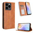 For Ulefone Note 20 Pro Magnetic Buckle Retro Texture Leather Phone Case(Brown) - Ulefone Cases by PMC TechLife | Online Shopping South Africa | PMC TechLife | Buy Now Pay Later Mobicred