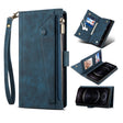 For iPhone 15 Pro Max ESEBLE Retro Frosted RFID Flip Leather Phone Case(Dark Green) - free shipping - PMC TechLife - Order now!