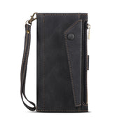For iPhone 15 Pro ESEBLE Retro Frosted RFID Flip Leather Phone Case(Black)
