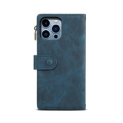 For iPhone 16 Pro Max ESEBLE Retro Frosted RFID Flip Leather Phone Case(Dark Green)