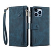 For iPhone 16 Pro ESEBLE Retro Frosted RFID Flip Leather Phone Case(Dark Green) - free shipping - PMC TechLife - Order now!