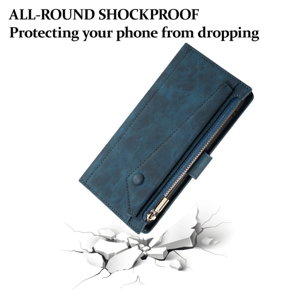 For iPhone 16 Plus ESEBLE Retro Frosted RFID Flip Leather Phone Case(Dark Green)