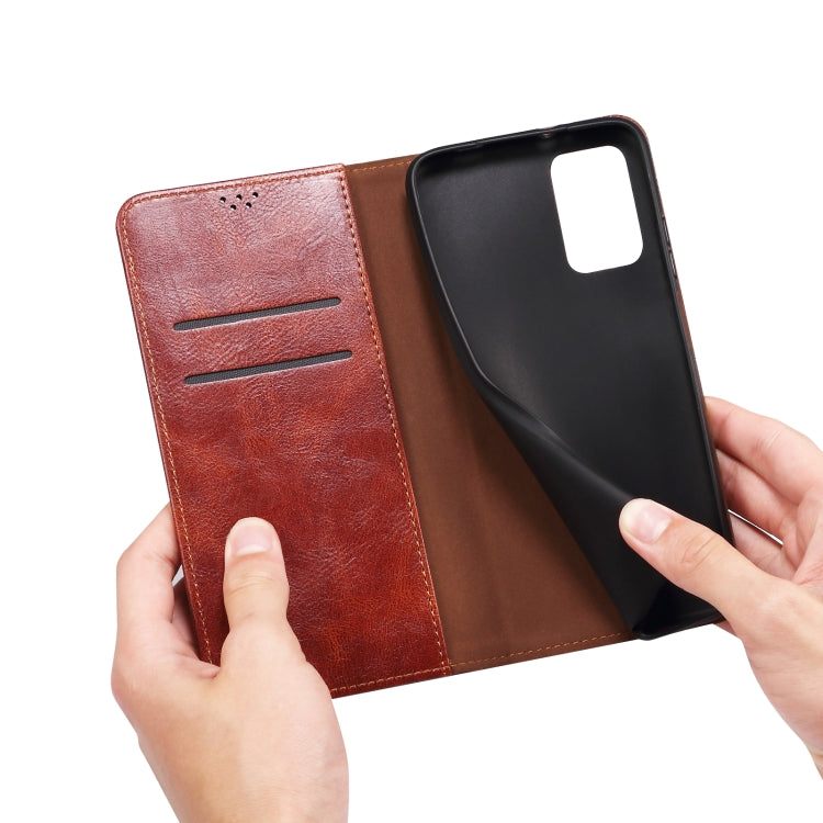 For iPhone 16 Pro Oil Wax Crazy Horse Texture Leather Phone Case(Brown)