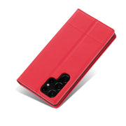 For Samsung Galaxy S24 Ultra 5G AZNS Magnetic Calf Texture Flip Leather Phone Case(Red)