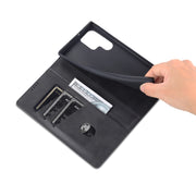 For Samsung Galaxy S24 Ultra 5G AZNS Magnetic Calf Texture Flip Leather Phone Case(Black)