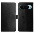 For Google Pixel 9 Y-shaped Pattern Flip Leather Phone Case(Black) - Google Cases by PMC TechLife | Online Shopping South Africa | PMC TechLife | Buy Now Pay Later Mobicred