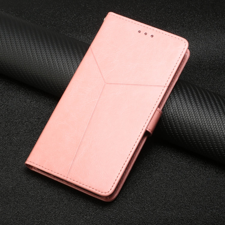For Google Pixel 9 Pro Y-shaped Pattern Flip Leather Phone Case(Pink)