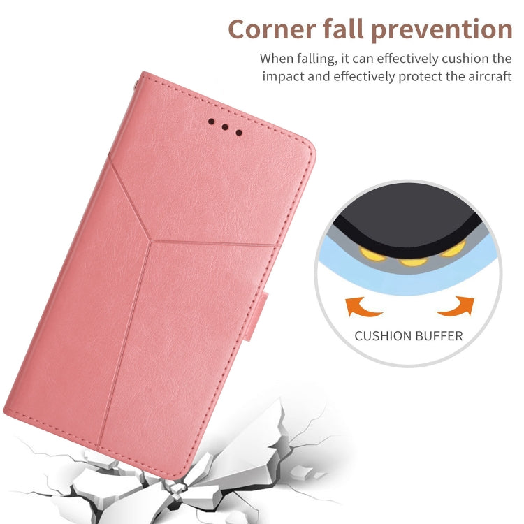 For Google Pixel 9 Pro Y-shaped Pattern Flip Leather Phone Case(Pink)