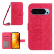 For Google Pixel 9 Pro Skin Feel Sun Flower Embossed Flip Leather Phone Case with Lanyard(Rose Red) - Google Cases by PMC TechLife | Online Shopping South Africa | PMC TechLife | Buy Now Pay Later Mobicred