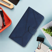 For Google Pixel 9 Pro Stitching Embossed Leather Phone Case(Blue)