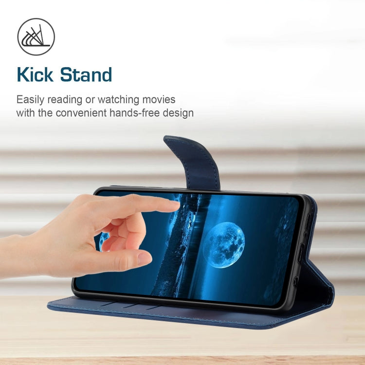 For Google Pixel 9 Pro Stitching Embossed Leather Phone Case(Blue)