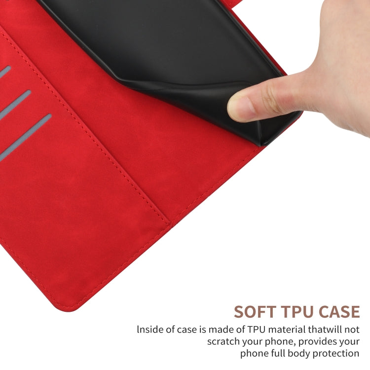 For Google Pixel 9 Stitching Embossed Leather Phone Case(Red)