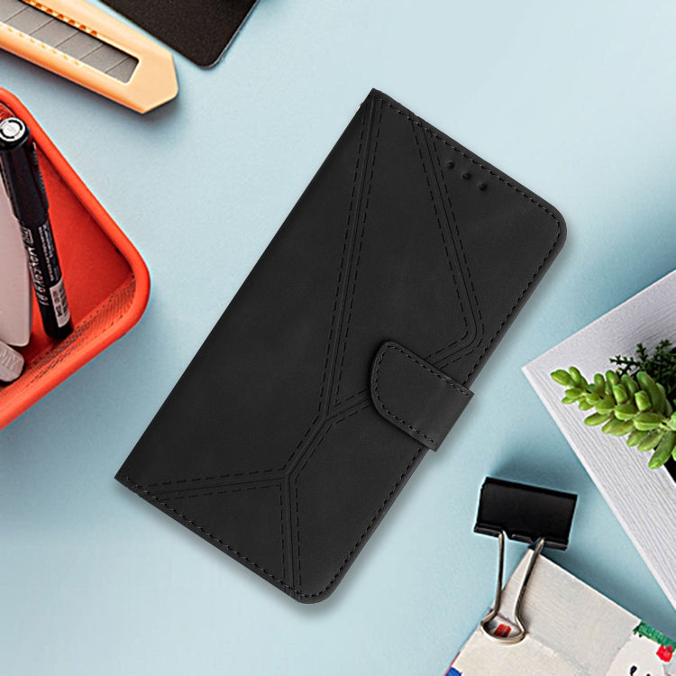 For Google Pixel 9 Stitching Embossed Leather Phone Case(Black)