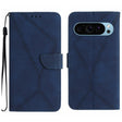 For Google Pixel 9 Stitching Embossed Leather Phone Case(Blue) - Google Cases by PMC TechLife | Online Shopping South Africa | PMC TechLife | Buy Now Pay Later Mobicred