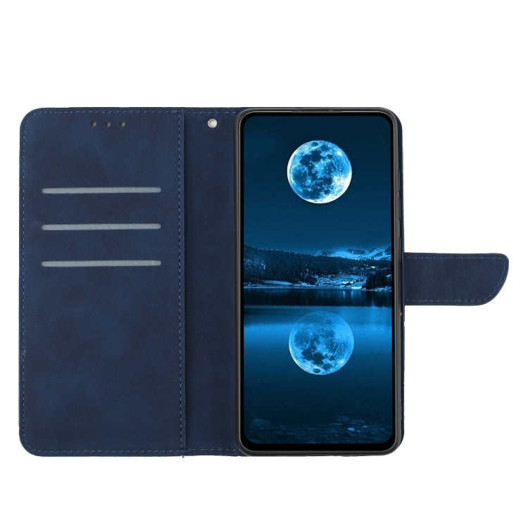 For Google Pixel 9 Stitching Embossed Leather Phone Case(Blue)