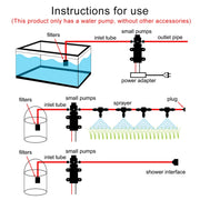 DC12V 100W Smart Double Thread Positive Pump Diaphragm 8L Atomizing Spray Water Pump for Car Washing / Irrigation