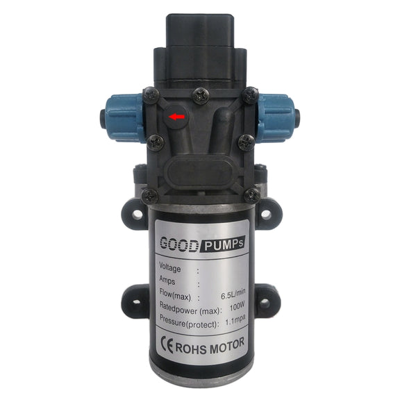 3215-YB DC12V 100W Smart Double Thread Reverse Pump Diaphragm 8L Atomizing Spray Water Pump for Car Washing / Irrigation