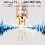 2m EMK OD6.0mm Gold-plated TV Digital Audio Optical Fiber Connecting Cable