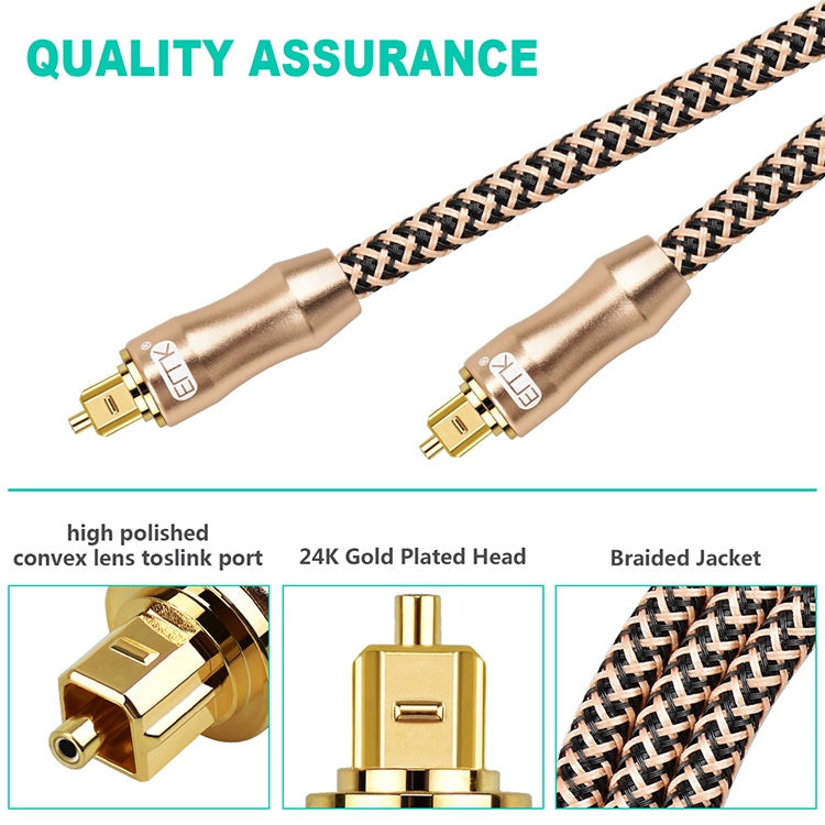 3m EMK OD6.0mm Gold-plated TV Digital Audio Optical Fiber Connecting Cable
