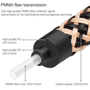 8m EMK OD6.0mm Gold-plated TV Digital Audio Optical Fiber Connecting Cable