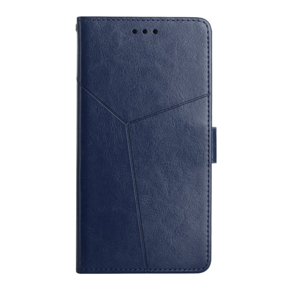For Honor 90 Y-shaped Pattern Flip Leather Phone Case(Blue)
