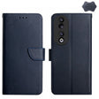 For Honor 90 HT02 Genuine Leather Fingerprint-proof Flip Phone Case(Blue) - Honor Cases by PMC TechLife | Online Shopping South Africa | PMC TechLife | Buy Now Pay Later Mobicred