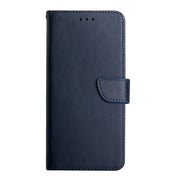 For Honor 90 HT02 Genuine Leather Fingerprint-proof Flip Phone Case(Blue)