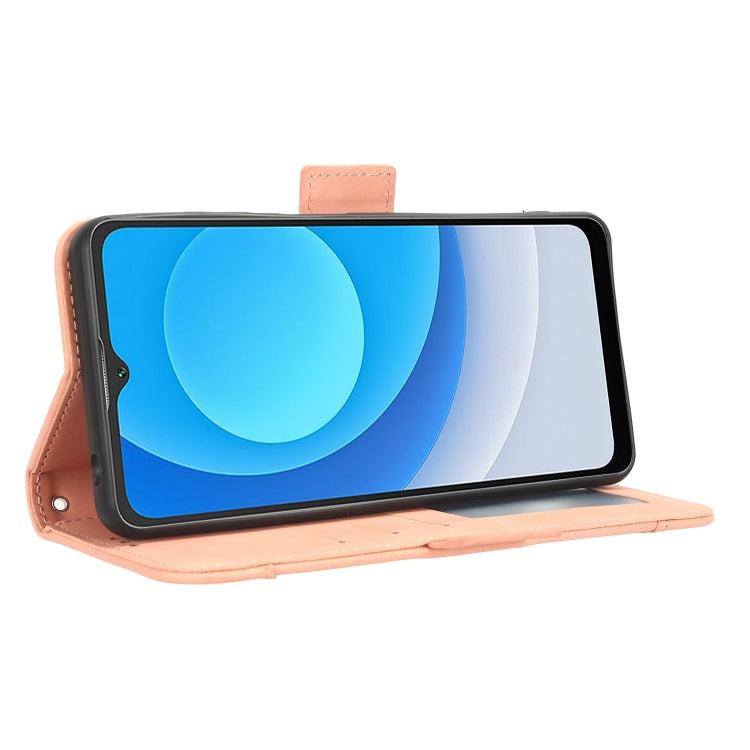 For Blackview A53 / A53 Pro Skin Feel Calf Texture Card Slots Leather Phone Case(Pink)