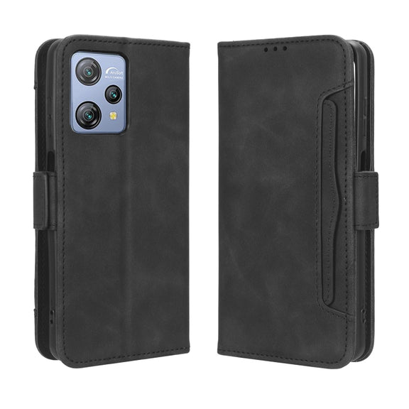 For Blackview A53 / A53 Pro Skin Feel Calf Texture Card Slots Leather Phone Case(Black)