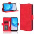 For Blackview A53 / A53 Pro Skin Feel Calf Texture Card Slots Leather Phone Case(Red) - More Brand by PMC TechLife | Online Shopping South Africa | PMC TechLife