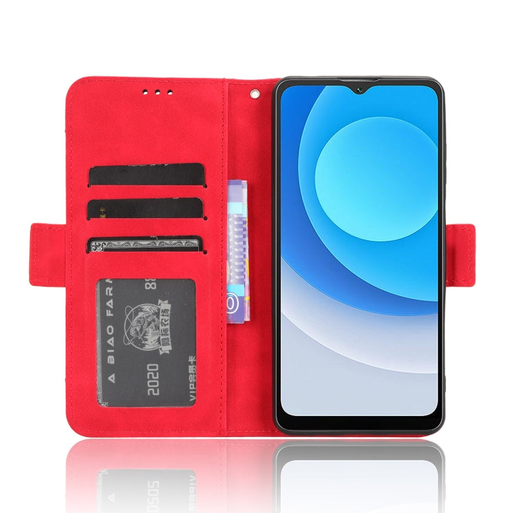 For Blackview A53 / A53 Pro Skin Feel Calf Texture Card Slots Leather Phone Case(Red)