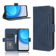 For Blackview A53 / A53 Pro Skin Feel Calf Texture Card Slots Leather Phone Case(Blue) - More Brand by PMC TechLife | Online Shopping South Africa | PMC TechLife